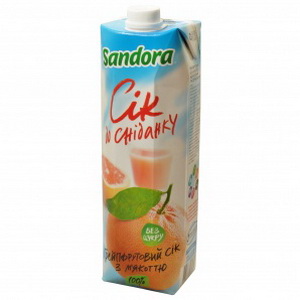 4823063107235 —  Сок "Sandora" Breakfast Грейпфрут т/п 0.95 л.