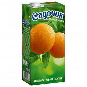4823063107266 — Сік Садочок Апельсиновий нектар 0,95 л.