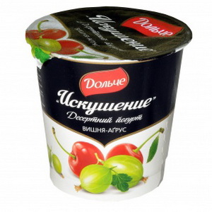 4823065708904 — Дольче йогурт дес. "искушение"виш. крыж. 2.5% 150г