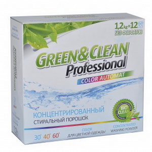4823069700997 — Стиральный порошок "Green&Clean" Color Автомат (без фосфатов) 1.2кг