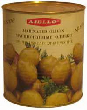 4850002730124 — Маринованные оливки HALKIDIKI Arabic recipe, ж/б, 2900г.