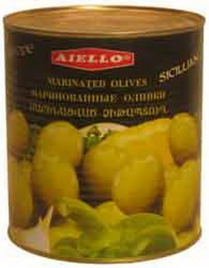 4850002730247 — Маринованные оливки HALKIDIKI Sicilian recipe, ж/б, 2900г.