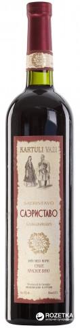4860001680245 — Вино Kartuli Vazi Саериставо красное сухое 0.75 л 12% 