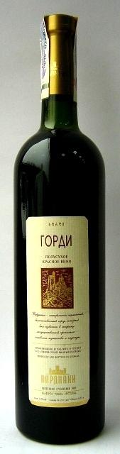 4860001685714 — Вино Vardiani Горди красное полусухое 0. 75 л 11%