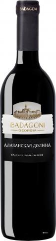 4860006040440 — Вино Бадагони Алазанская Долина красное полусладкое 0.75 л 11% 