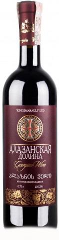 4860022083629 — Вино Кindzmarauli R.K Алазанская долина красное полусладкое 0.75 л 10-12%