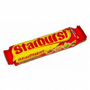5000159389402 — Starburst фруктовый микс. Жевательные конфеты с натуральными фруктовыми соками. 40 г
