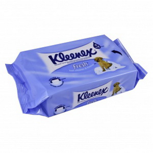 5029053019086 — Влажная туалетная бумага Kleenex, Коттон Фреш, белая, 42 листа.