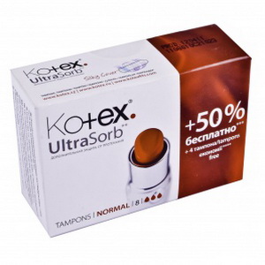 5029053534534 — Тампони гігієнічні Normal Kotex 12 шт