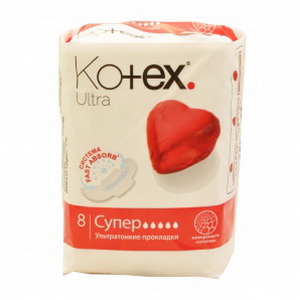 5029053542645 — Гігієнічні прокладки "Kotex" Ultra, супер, 8 шт.