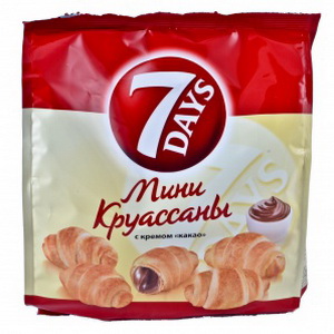 какой вид выпечки объединяет бренды 7days. круассаны 7 days с кремом фундук. круассаны 7 дейс 105гр. какой вид выпечки объединяет бренды 7days. мини круассаны 7 days вес 1 шт.