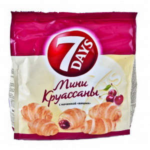 5201360543502 — Круасаны МИНИ с нач. черешня 185 гр.12 шт.