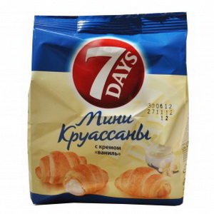 5201360563722 — Круассаны "7-days" Мини Ваниль 65г