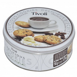 5776879010970 — Печенье Tivoli с молочным и темным шоколадом