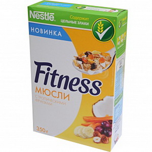 5900020019202 — Мюсли "Nestle" Fitness Тропические фрукты 350г