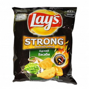 5900259050564 — Чипсы"Lays"strong васаби 80г.