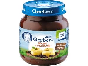 5900452071380 - Пюре "Gerber" Яблоко и чернослив 130 г.