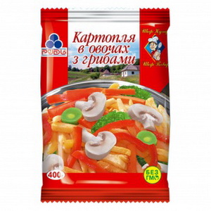 5903154543926 — Замороженные овощи "Картофель в овощах с грибами" 400 гр.