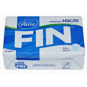 6408432060946 — Масло "Финляндия" коровье сладкосливочное 79% жирности, 200 г. 
