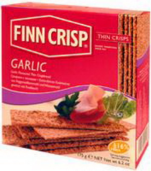 6410500090403 — Сухарики с чесноком Finn Crisp, 175г