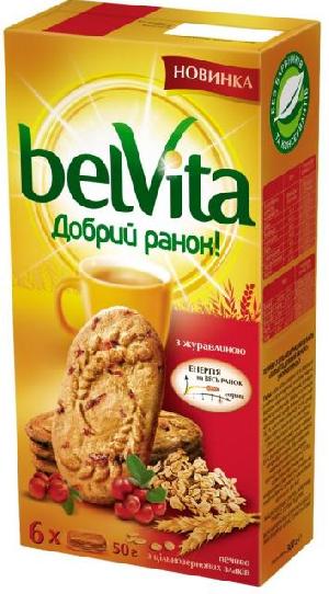 7622210078179 — Печенье "Бельвита Клюква" 300 г.