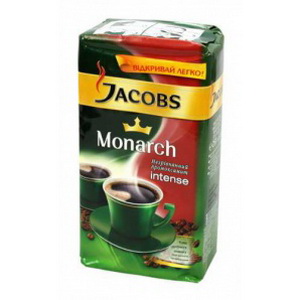 7622300280628 - Кофе натуральный жареный молотый "JACOBS Monarch intense" Темнообжаренный, 250г