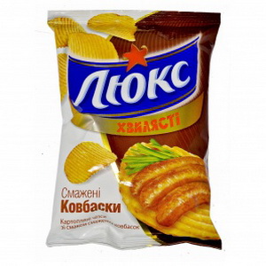 7622300448721 — Чипсы Люкс волн.Жар.колбаски 25г