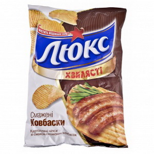7622300448752 — Чипсы люкс 80 г колбаски
