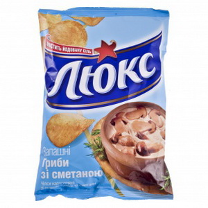 7622300461836 — ЧИПСЫ "ЛЮКС" 150г ГРИБЫ В СМЕТАНЕ