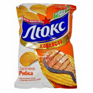 7622300552916 — Чипсы Люкс волн.Запеч.рыбка 25г