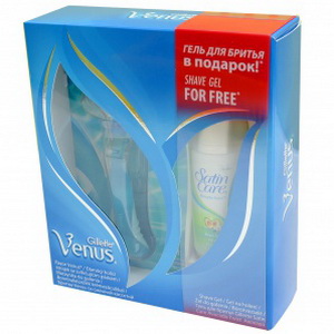 7702018314386 — Парфюмерный набор "Gillete" Бритва Venus+гель для бритья Satin 75мл