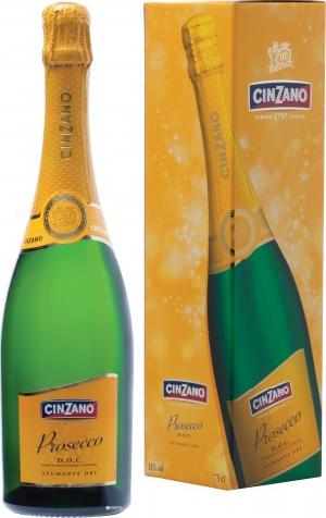 8000020005285 — Вино игристое Cinzano Prosecco белое сухое 0.75 л 11% 
