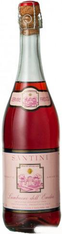 8001592002368 — Вино игристое Casa Vinicola Abbazia Di S.Gaudenzio Santini Lambrusco Rosato розовое полусладкое 0.75