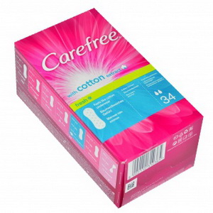 8002110312365 — Carefree coton fresh 34 прокладки щоденні