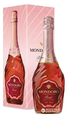 8004160226609 —  Вино игристое Mondoro Rose розовое сладкое 0.75 л 9.5% 