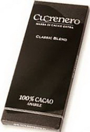 8019552004314 — Горький классический шоколад Classic Blend 100% cacao "Cuorenero", 35г