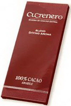 8019552004352 — Горький шоколад c ароматом вина Blend DiVino Aroma 100% cacao "Cuorenero", 35г