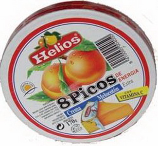 8410095004050 — Мармелад порционный Персик Extra с витамином С "Helios" (картон. коробка), 170г