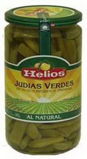 8410095007402 — Резанная стручковая фасоль Judias Verdes консервированная "Helios" с/б, 660г