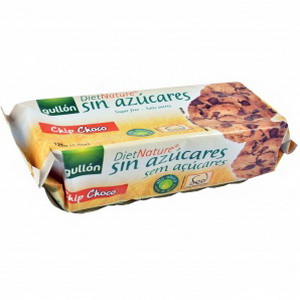 8410376009415 — Печенье диабетическое Chip Choco DietNature "Gullon" с кусочками шоколада (без сахара, сахарозы, фруктозы), 125г