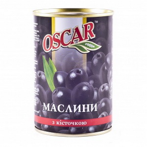 8436024292114 — Маслины черный "оскар" с кост.