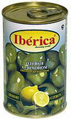 8436024292343 — Оливки IBERICA с лимоном, ж.б., 300 г