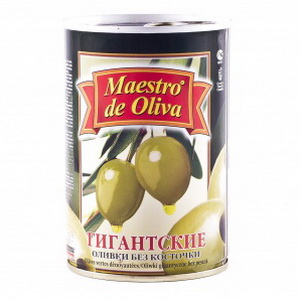 8436024292787 — Оливки MAESTRO DE OLIVA Гигант без кост. ж/б 420 г.