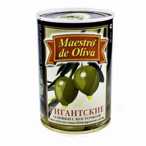 8436024292794 — Оливки MAESTRO DE OLIVA Гигант с/к, ж.б., 420 г 