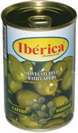 8436024293005 — Оливки IBERICA с каперсами, ж.б., 300 г