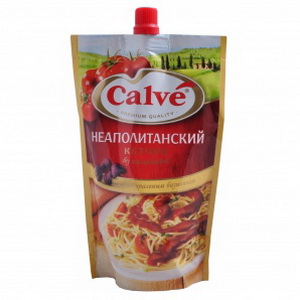 8712566249664 — Кетчуп calve неаполитанский 350 г. дой-пак