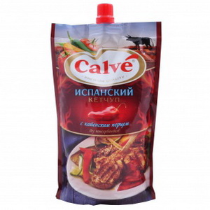 8712566249749 — Кетчуп calve испанский 350 г. дой-пак