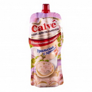8722700044116 — Соус "Calve" с уральским хреном д/п 245г