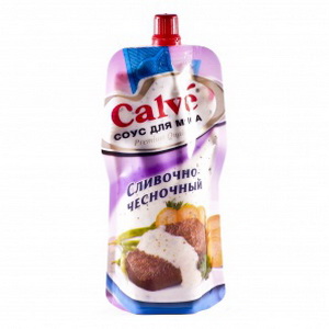 8722700073178 - Соус для мяса "Calve" Сливочно- чесночный, 255 г.