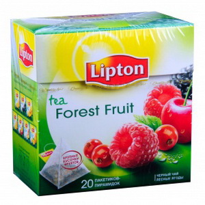 8722700080985 — Чай черный байховый ароматизированный LIPTON FOREST FRUIT TEA с кусочками ягод. 34 г 